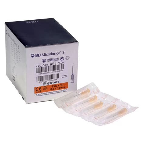 BD Microlance Hypodermic Needle 25g 100 Pack Gompels Care Nursery