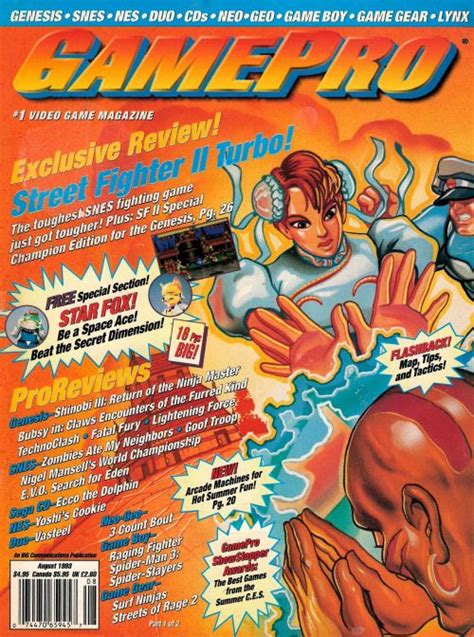 Gamepro Magazine Street Fighter Ii Turbo Cover Gaming Magazine