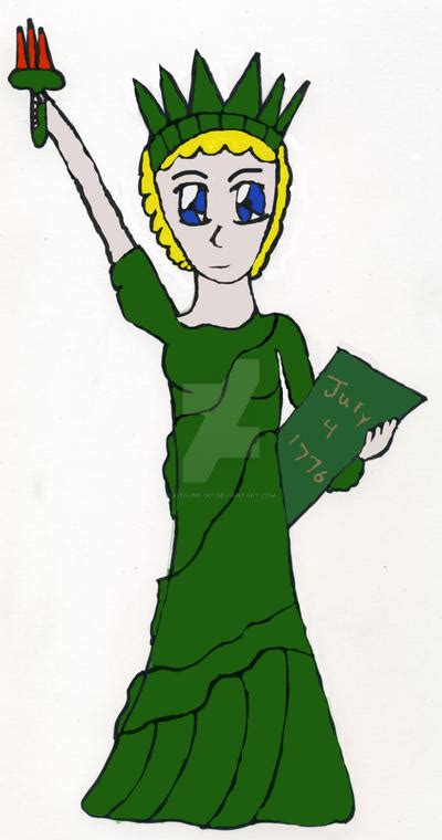 Statue Of Liberty Anime Style By Kitsune 001 On Deviantart