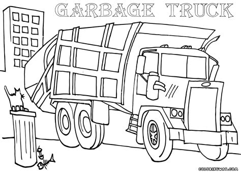 Garbage Truck Coloring Pages Coloring Home