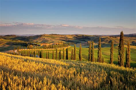 Italy Tuscany Siena District Asciano Crete Senesi Landscape Digital