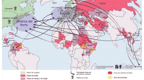 Reporters Without Borders Put Together A Map Of Journalists In Exile