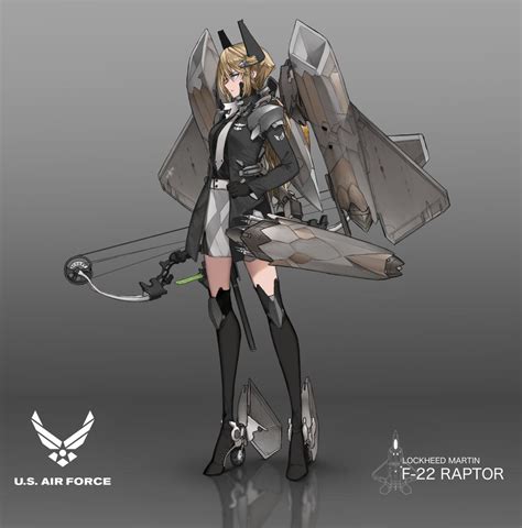 jetgirl concept f22 raptor with images anime art beautiful character art anime artwork