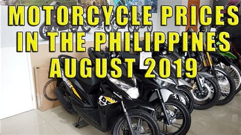 Find new motorcycles price list in the philippines at zigwheels. Motorcycle Prices In The Philippines. August 2019 - YouTube