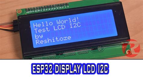 Esp32 Display Lcd I2c 20x04 Youtube