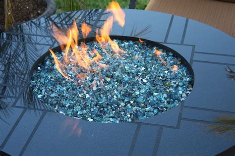 Fire Pit Glass Crystals Glass Fire Pit Beautiful Outdoor Living Spaces Fire Pit