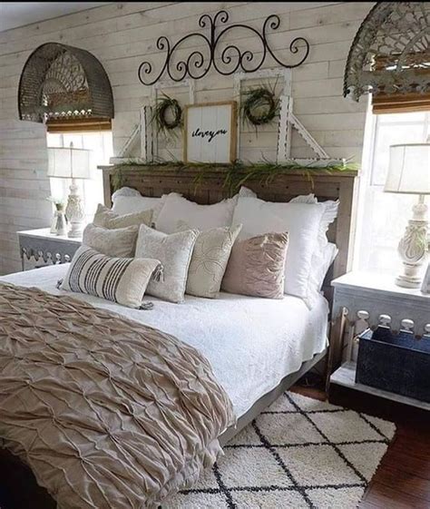 Beautiful Modern Farmhouse Master Bedroom Decoration Ideas Pimphomee