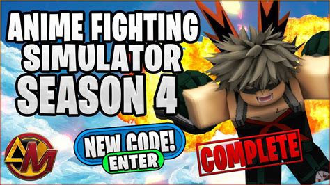 Anime Fighting Simulator Codes Season 4