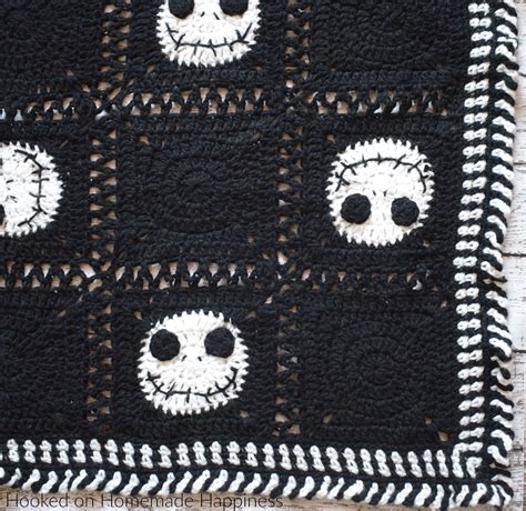 Halloween Crochet Blanket | Halloween crochet patterns, Crochet skull ...