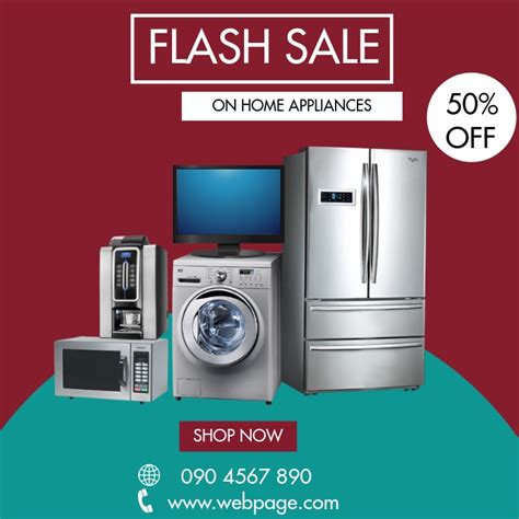Copy Of Home Appliances Flash Sale Flyer Postermywall