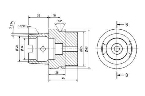 Cnc Machined Part 2d Drawing Parts Badger