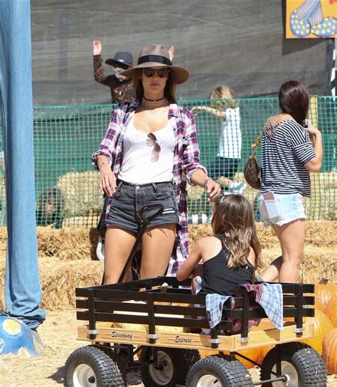 Alessandra Ambrosio Hot Stills At The Pumpkin Patch With Her Daughter