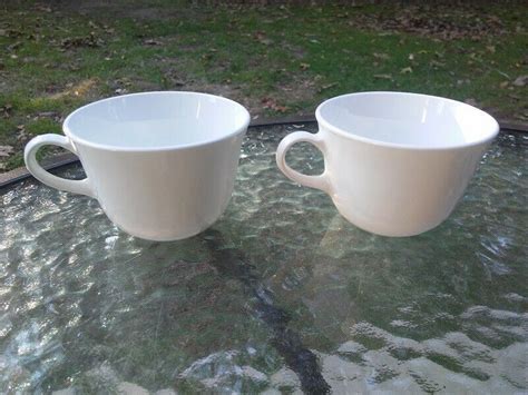 Corning Corelle Winter Frost White Coffee Cup Mug Set Of 2 Dishware