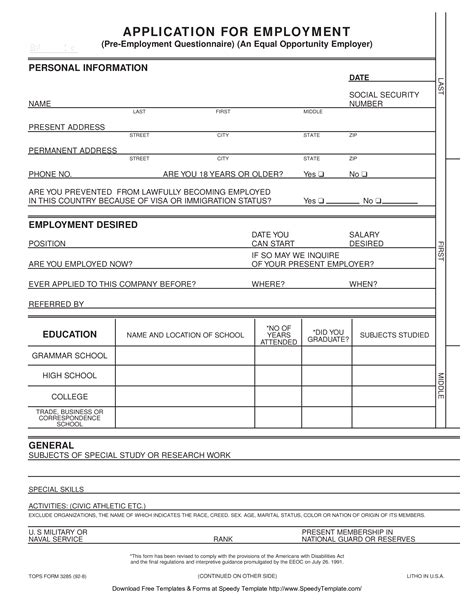 To start with, here are sample job application forms that you might find useful and helpful. Blank Employment Application Form sample | Templates at allbusinesstemplates.com
