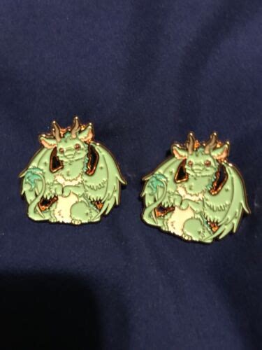 Naomi Lord Art Pastel Dragons Blind Box Enamel Pin Mint Green New