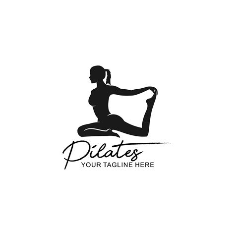 Pilates Logo Vector Illustration Pilates Emblem Design On A White