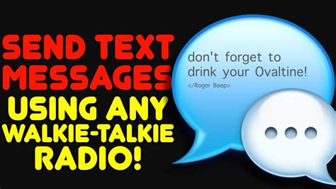 How To Send Digital Text Messages Over Gmrs Or Ham Radio Texting Digital Messages On Gmrs