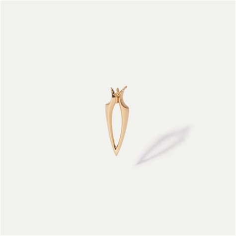 Stretched Spur Yellow Gold Earrings Hannah Martin