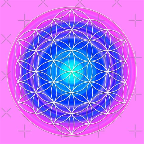 Flower Of Life Sacred Geometry 2 By Haymelter Redbubble