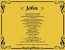 John - Meaning of Name