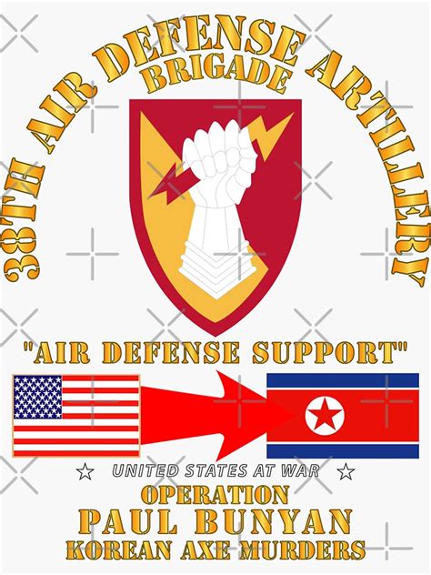 Army Operation Paul Bunyan 38th Ada Bde Korea Sticker For Sale
