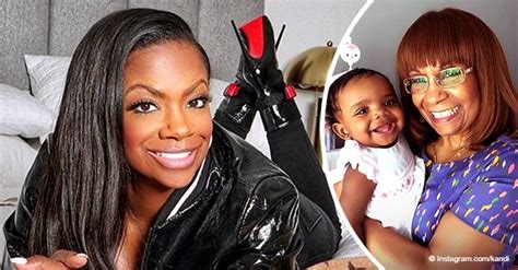kandi burruss shares pic of her daughter blaze and mom joyce — see their adorable smiles