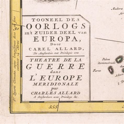 Old Map Of Europe 1705 Extremely Rare Antique Map Fine Etsy
