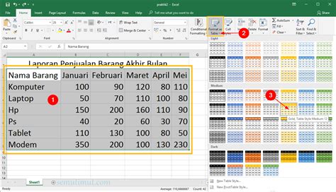Membuat Tabel Excel Membuat Tabel Excel Otomatis Membuat Tabel Excel