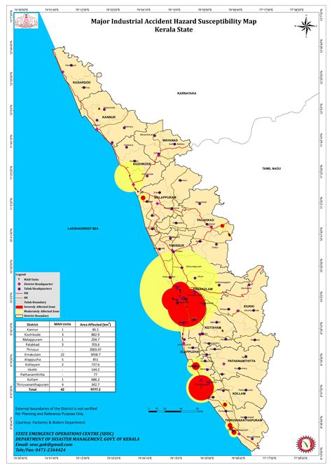 Flood Affected Areas In Kerala Map Red Alert In 8 Dists As Kerala