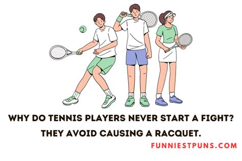 90 funny tennis puns and jokes serving up laughter funniest puns