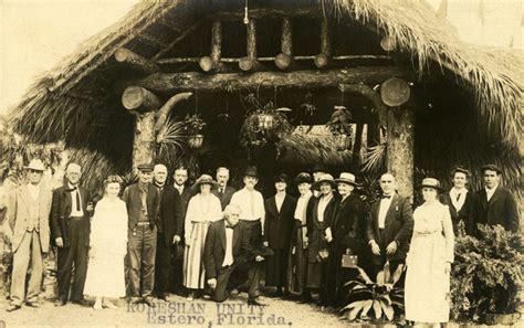 Florida Memory Postcard With Group Portrait Of Koreshans With