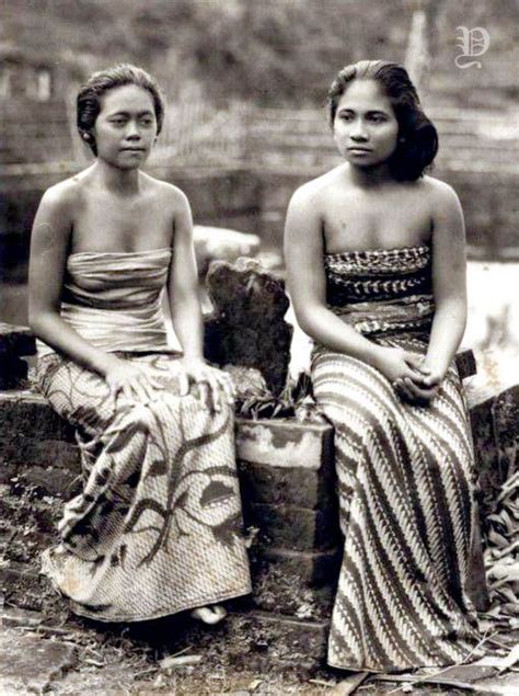 Potret Dua Wanita Bali 1925 Indie Vrouw Balinees