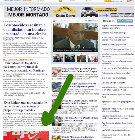 Digital Del Listín Diario Relega Noticia Más Importante Del Día Desde