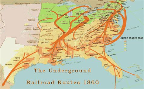 Underground Railroad Map Harriet Tubman
