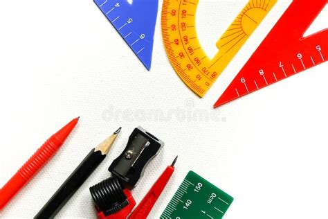 Group Of Stationery Tools Educational Tools Suppliesback To School