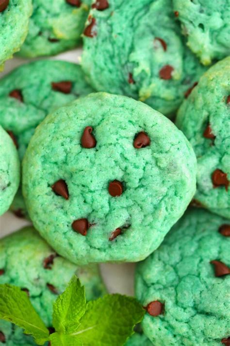 Pudding Mint Chocolate Chip Cookies Video Recipe Mint Chocolate