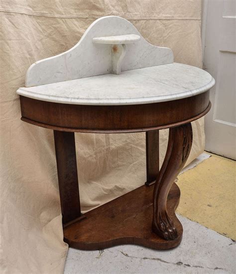 English William Iv Demi Lune Marble Top Washstand For Sale At 1stdibs