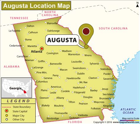 Where Is Augusta Located In Georgia Usa