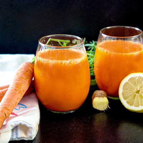 Fresh Carrot Ginger Juice Benefits Sinful Kitchen