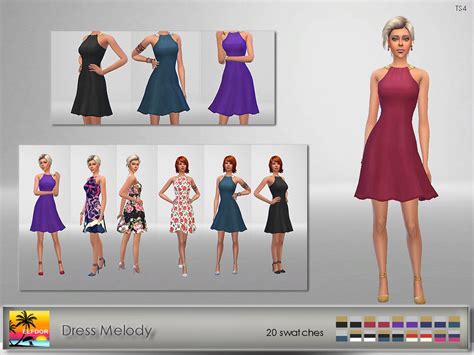 The Sims Resource Dress Melody
