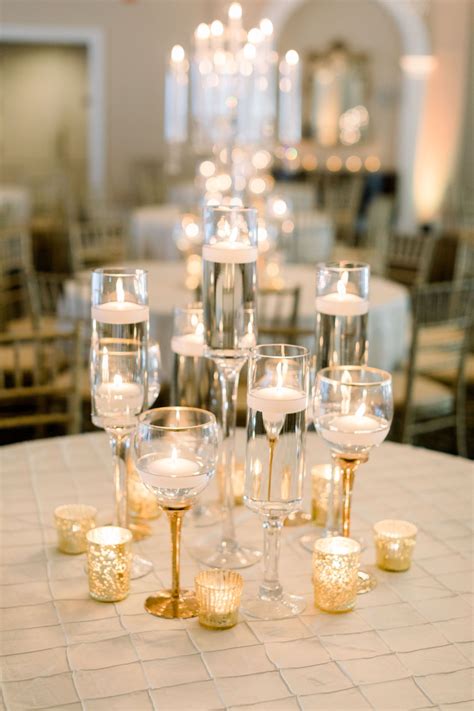Floating Candle Centerpiece Floating Candle Centerpieces Gold