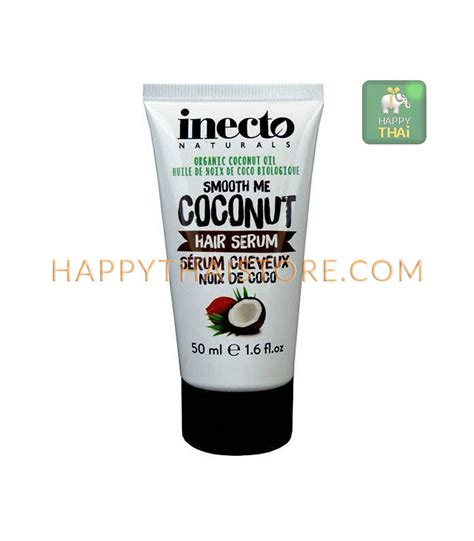 Inecto smoothing hair serum pure coconut. Inecto Smooth Me Coconut Hair Serum 50 ml - Happythai ...