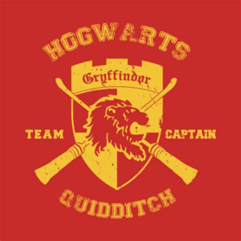 Gryffindor Crest Quidditch Team Captain Shirt Gryffindor T Shirt