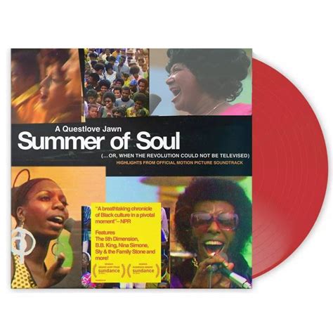 Summer Of Soul Ost Soundtrack Exclusive Red Vinyl Lp Alternate Cover Vinceron