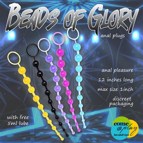 Beads Of Glory Anal Beaded Plug Sex Toy For Men And Women Shopee