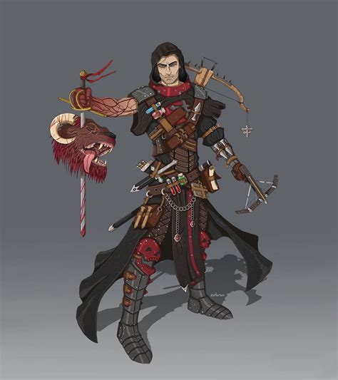 Art Human Blood Hunter Dnd