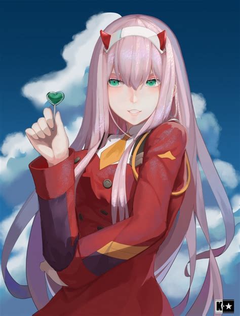 Wallpaper Zero Two Darling In The Franxx Pink Hair
