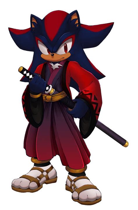 Shadow In Feudal Japanese Clothing In 2021 Shadow The Hedgehog Sonic