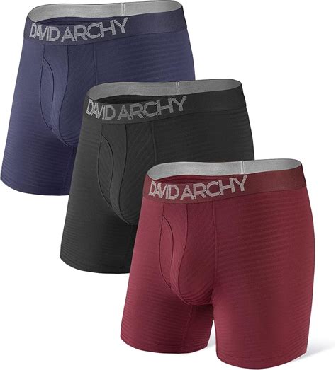 buy david archy men s micro modal underwear cotton blend breathable soft luxury comfort boxer