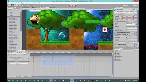Creating 2d Games In Unity 45 34 Basic Animations Youtube